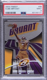 2003-04 Topps Finest #88 Kobe Bryant - PSA MINT 9